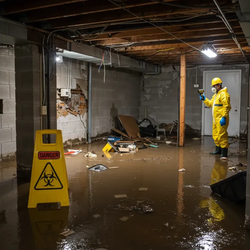 Flooded Basement Electrical Hazard in Porter Heights, TX Property